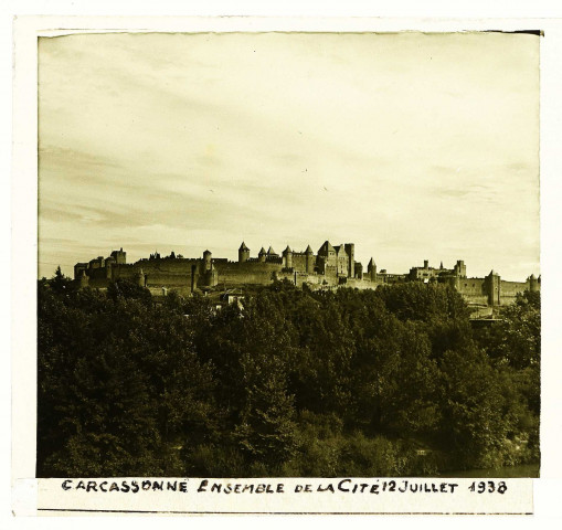 Carcassonne (Aude) Vue d'ensemble de la cité