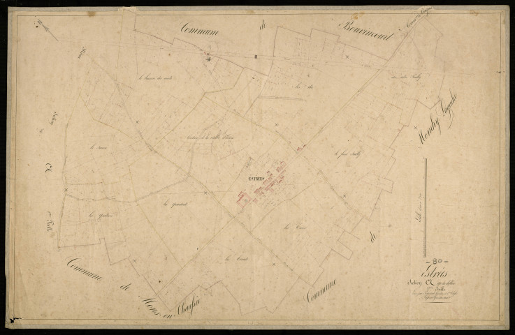 Plan du cadastre napoléonien - Estrees-Mons (Estrées) : Chef-lieu (Le), A2