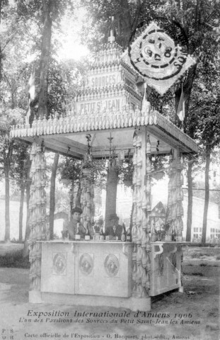 Exposition Internationale d'Amiens 1906 - L'un des Pavillons des Sources du Petit Saint-Jean les Amiens
