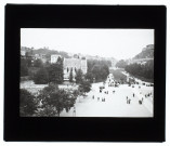 Lourdes - vue prise de la basilique - 1908