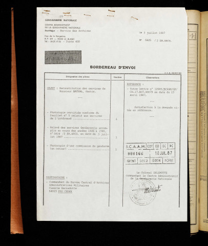 Batsal, Gaston Germain, né le 31 octobre 1897 à Rouen (Seine-Maritime), classe 1917, matricule n° 79, Bureau de recrutement d'Abbeville