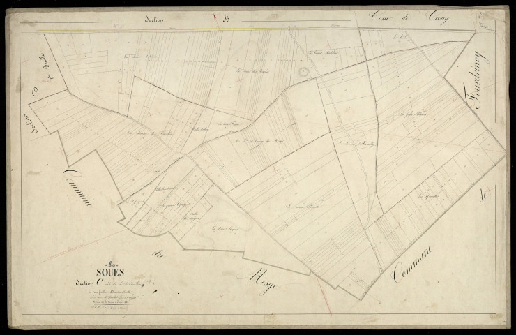Plan du cadastre napoléonien - Soues : Chemin de Cavillon (Le), C2