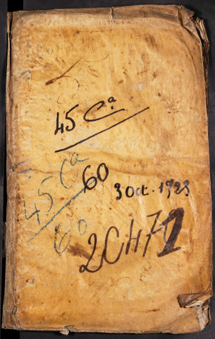 Contrôle des actes du bureau d’Amiens pour la période du 3 décembre 1723 au 10 juillet 1724