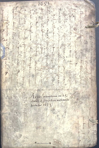 Etude de Me François Machart à Amiens (étude n°13). Minutes de l'année 1653