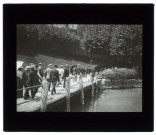 L'arrivée à l'abbaye de Hautecombe - lac du Bourget juillet 1902