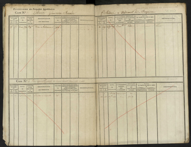 Répertoire des formalités hypothécaires, du 24/03/1809 au 29/05/1815, registre n° 007 (Abbeville)