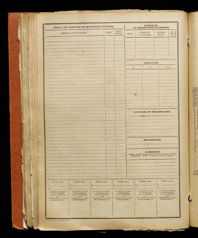 Inconnu, classe 1917, matricule n° 371, Bureau de recrutement d'Amiens