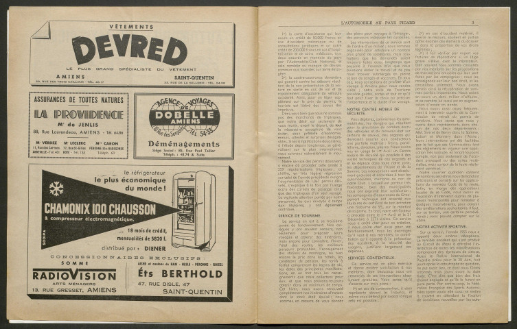 L'Automobile au Pays Picard. Revue de l'Automobile et du Tourisme. Organe officiel de l'Automobile-Club de Picardie et de l'Aisne, 383, avril 1956