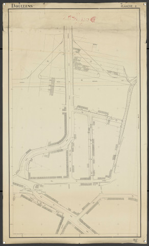 Plan du cadastre rénové - Doullens : section P2