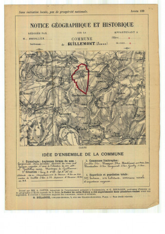 Guillemont : notice historique et géographique sur la commune
