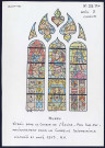 Huppy : vitrail dans le choeur de l'église, pan sud-est - (Reproduction interdite sans autorisation - © Claude Piette)