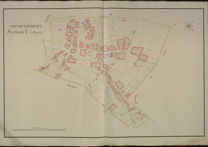 Plan du cadastre napoléonien - Fouquescourt : Fouquescourt, C1