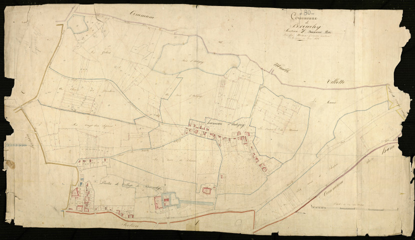 Plan du cadastre napoléonien - Brouchy : D2