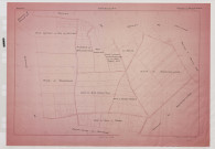 Plan du cadastre rénové - Soyécourt : section X