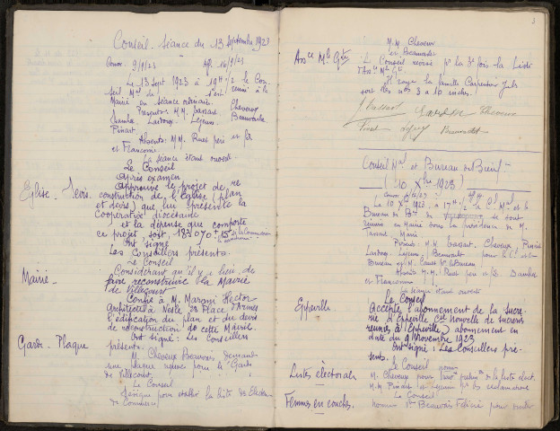 Villecourt. Délibérations du conseil municipal