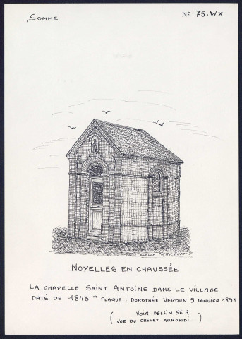 Noyelles-en-Chaussée : chapelle Saint-Antoine dans le village - (Reproduction interdite sans autorisation - © Claude Piette)