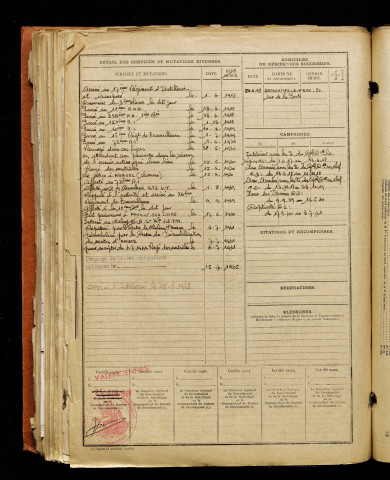 Lemaire, Pierre Paul Roland, né le 29 juin 1898 à Morvillers-Saint-Saturnin (Somme), classe 1917, matricule n° 433, Bureau de recrutement d'Amiens