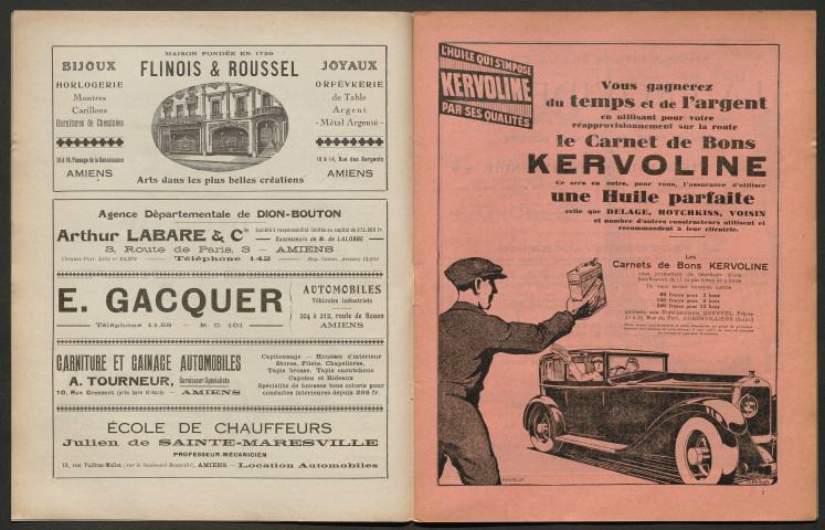 L'Automobile au Pays Picard. Revue mensuelle de l'Automobile-Club de Picardie et de l'Aisne, 216, septembre 1929