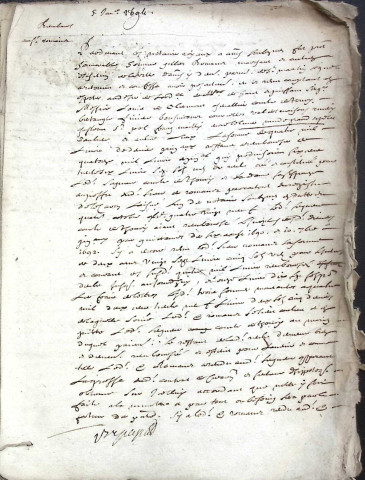 Etude de Me François Lecaron à Amiens (étude n°11). Minutes de l'année 1694