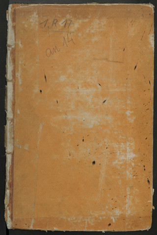 Liste du contingent - Tirage au sort de la période 1805-1806