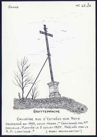 Grattepanche : calvaire - (Reproduction interdite sans autorisation - © Claude Piette)