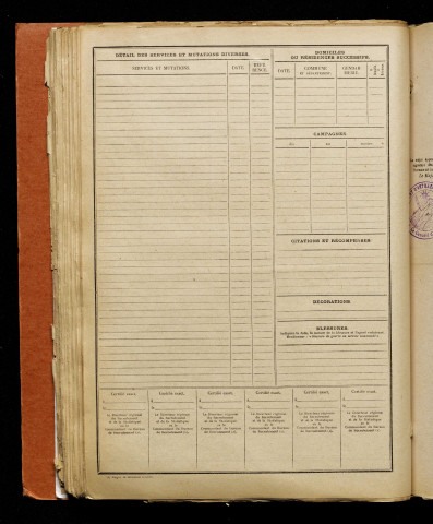 Inconnu, classe 1917, matricule n° 332, Bureau de recrutement d'Amiens
