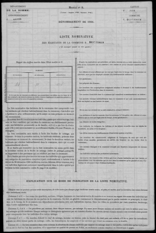 Recensement de la population : Poix-de-Picardie (Lahaye-Saint-Romain)