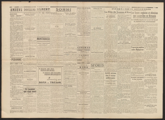 Le Progrès de la Somme, numéro 22660, 12 mai 1942