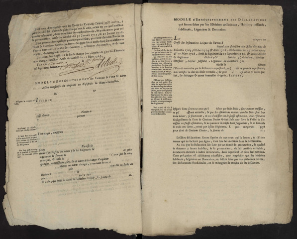 Centième denier du bureau de Chaulnes pour la période du 13 mai 1781 au 10 avril 1784