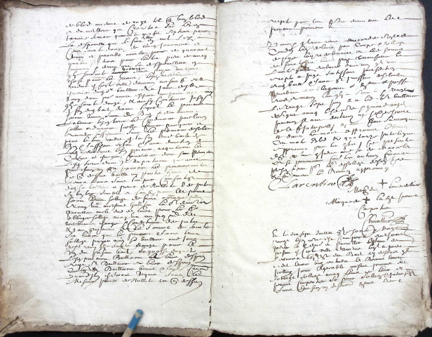 Etude de Me René Chevalier à Amiens (étude n°5). Minutes de l'année 1671
