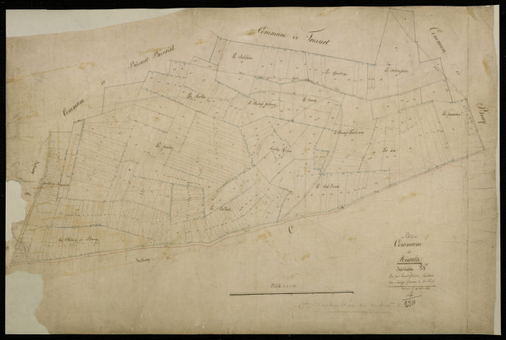 Plan du cadastre napoléonien - Meaulte : B