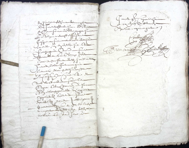 Etude de Me Jean-Baptiste Trencart à Amiens (étude n°12). Minutes de l'année 1658