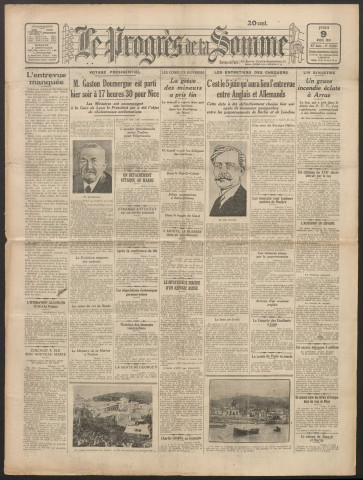 Le Progrès de la Somme, numéro 18850, 9 avril 1931