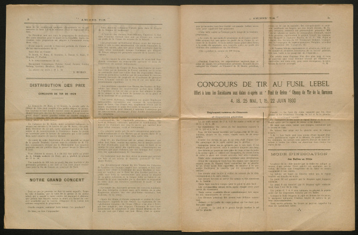 Amiens-tir, organe officiel de l'amicale des anciens sous-officiers, caporaux et soldats d'Amiens, numéro 26 (avril 1930 - mai 1930)