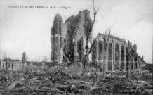 Lamotte-en-Santerre en 1918 - L'Eglise