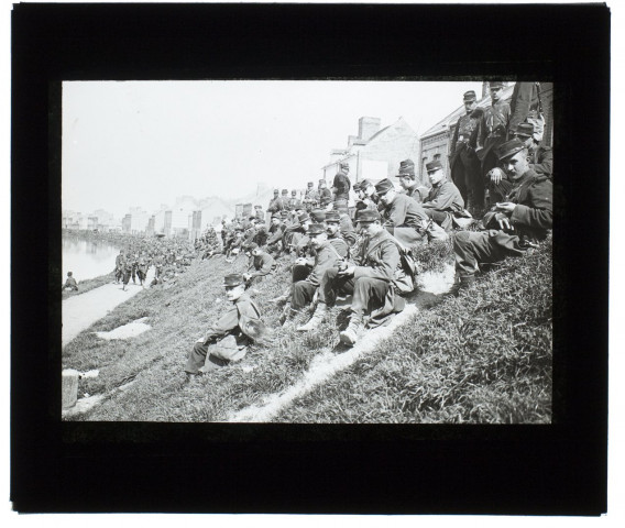 72e de ligne marches d'épreuve - 2e jour vue prise au pont Cagnard - avril 1902