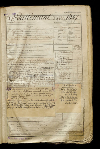 Gallemant, Maurice Félix, né le 17 février 1899 à Feuquières-en-Vimeu (Somme), classe 1919, matricule n° 1047, Bureau de recrutement d'Abbeville