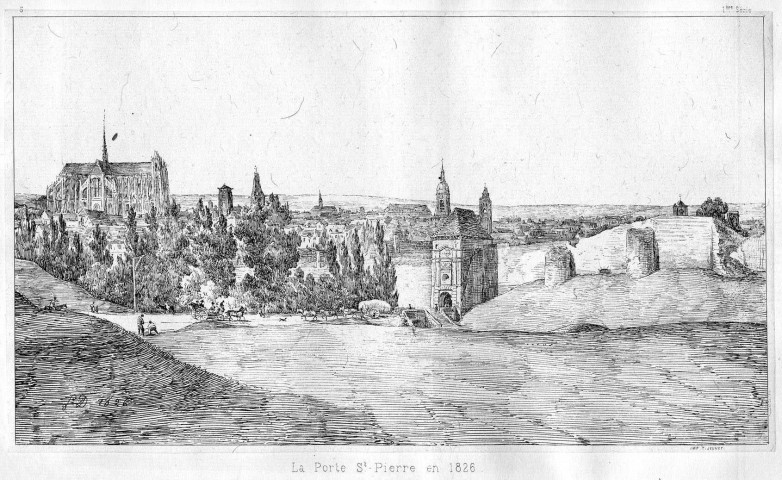La porte Saint Pierre en 1826