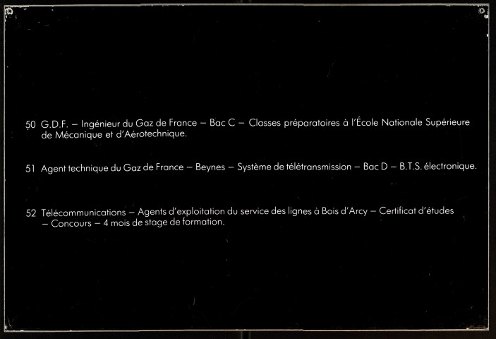 Cartels n°50 à 52 de l'exposition "Des femmes et des métiers non traditionnels" (photographie J. Nièpce)