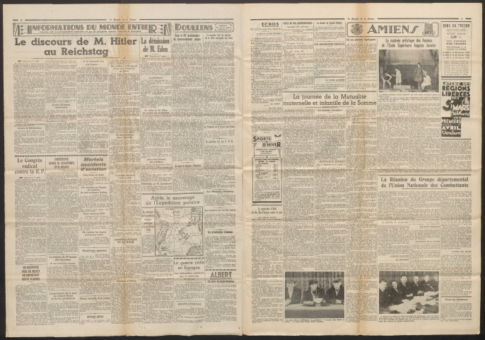 Le Progrès de la Somme, numéro 21341, 21 février 1938