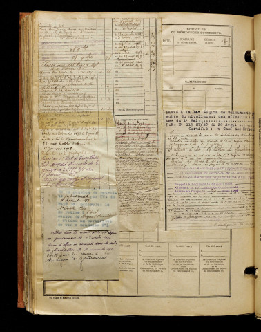 Babaut, François Elie Olivier, né le 30 septembre 1892 à Arvillers (Somme), classe 1912, matricule n° 1316, Bureau de recrutement d'Amiens