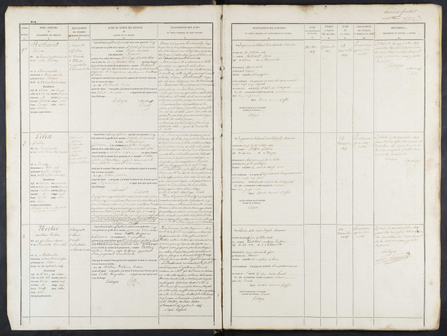 Maison d'arrêt d'Amiens. Arrêt. Registre d'écrou : numéros 1 à 873. 23 septembre 1845 - 06 mai 1847