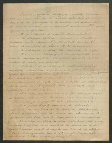 Témoignage de Bacquet, Jean et correspondance avec Jacques Péricard