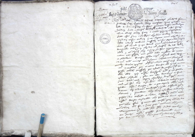 Etude de Me François Lecaron à Amiens (étude n°11). Minutes de l'année 1684