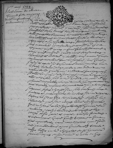 Etude de Me Grégoire Rault à Amiens (étude n°21). Minutes des années 1720-1734