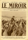 Journal "LE MIROIR", photographies de la guerre, 5e année n° 60. A la Une : "Une distibution de lettres chez les Belges"