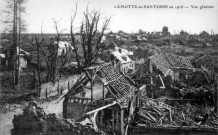 Lamotte en Santerre en 1918. Vue générale