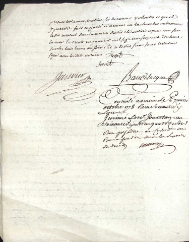 Etude de Me Nicolas Beaudelocque à Amiens (étude n°16). Minutes de l'année 1778