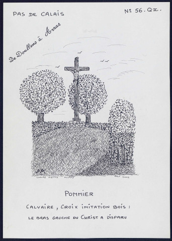 Pommier (Pas-de-Calais) : calvaire - (Reproduction interdite sans autorisation - © Claude Piette)