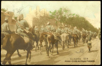 Guerre 1914 - Amiens Arrivée des troupes françaises